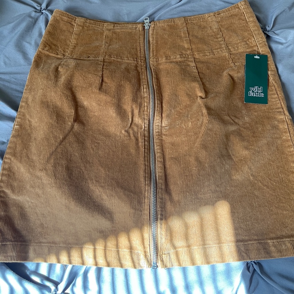 Wild fable camel brown skirt